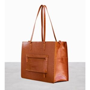 Beis - the Work Tote in Cognac Croc (unopened brand new)